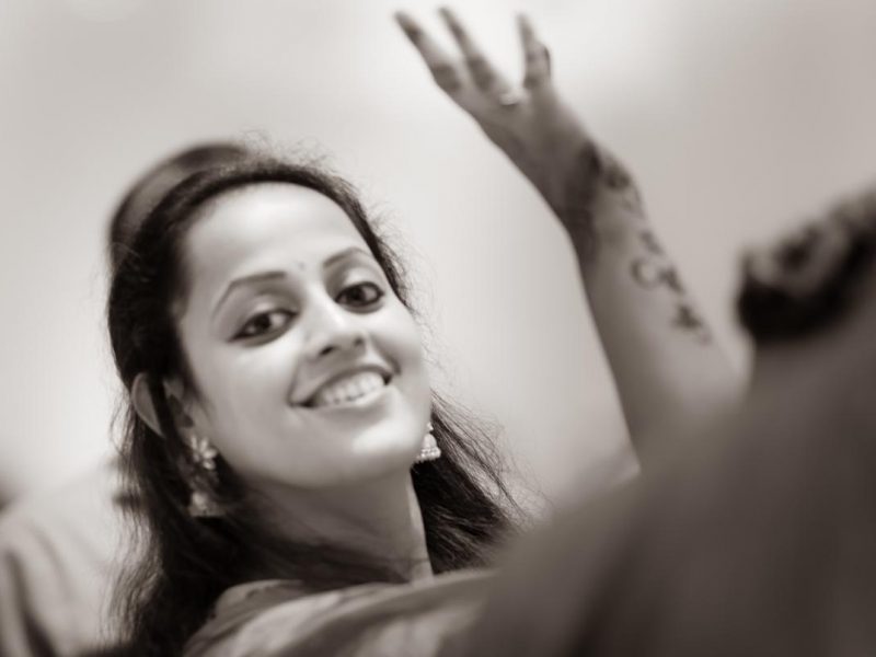 Surbhi, one of the best wedding planners in bangalore, dancing at a wedding.